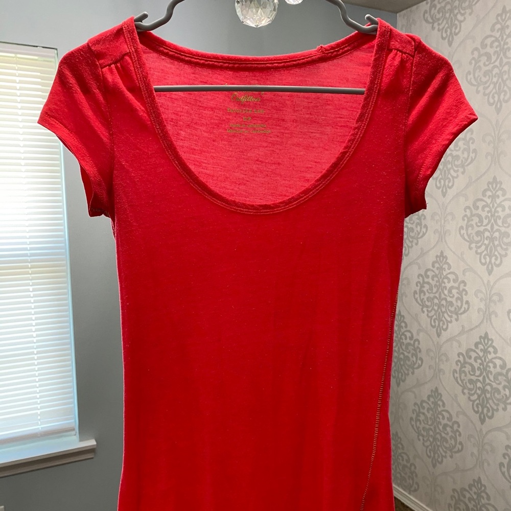 Hot Pink American Eagle Tee